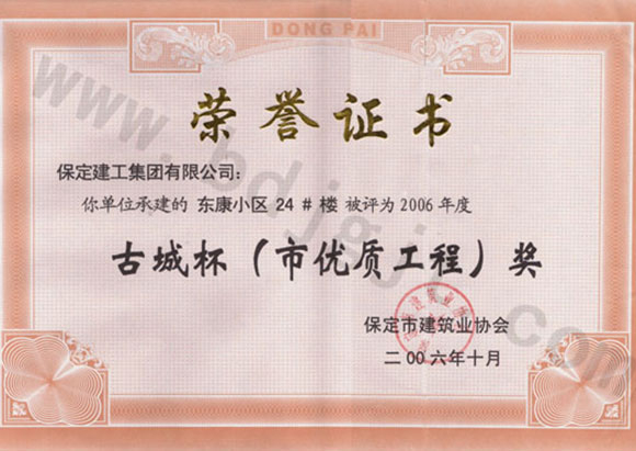 東康小區(qū)24號樓(古城杯)